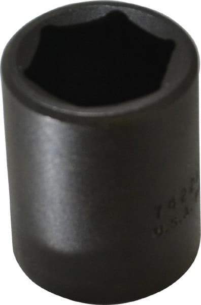 Proto - 1/2" Drive 22mm Standard Impact Socket - 6 Points, 1-39/64" OAL - Caliber Tooling