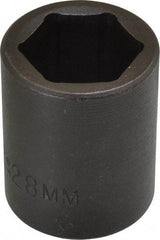 Proto - 1/2" Drive 28mm Standard Impact Socket - 6 Points, 2" OAL - Caliber Tooling