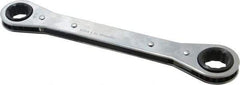 Proto - 5/8" x 11/16" 12 Point Ratcheting Box Wrench - Double End, 8-3/32" OAL, Steel - Caliber Tooling