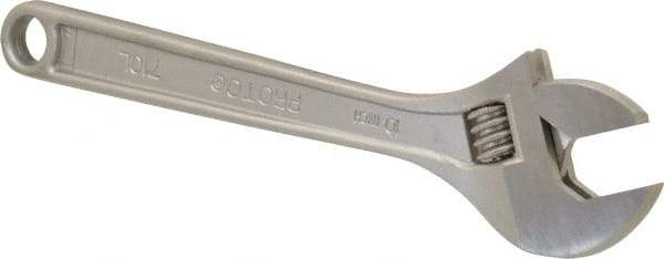 Proto - 1-5/16" Jaw Capacity, 10" Locking Adjustable Wrench - Steel, Chrome Finish - Caliber Tooling