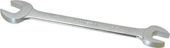 Proto - 5/8" x 3/4" Standard Open End Wrench - 8-9/16" OAL, Double End, Satin Finish, 15° Head Angle - Caliber Tooling