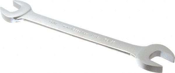 Proto - 11/16" x 25/32" Standard Open End Wrench - 8-7/8" OAL, Double End, Satin Finish, 15° Head Angle - Caliber Tooling