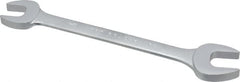 Proto - 3/4" x 7/8" Standard Open End Wrench - 9-1/2" OAL, Double End, Satin Finish, 15° Head Angle - Caliber Tooling