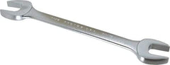 Proto - 1-1/16" x 1-1/8" Standard Open End Wrench - 12-5/8" OAL, Double End, Satin Finish, 15° Head Angle - Caliber Tooling