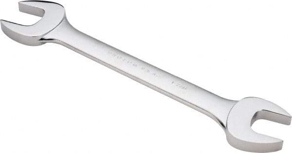 Proto - 1-7/8" x 2" Standard Open End Wrench - 20" OAL, Double End, Satin Finish, 15° Head Angle - Caliber Tooling