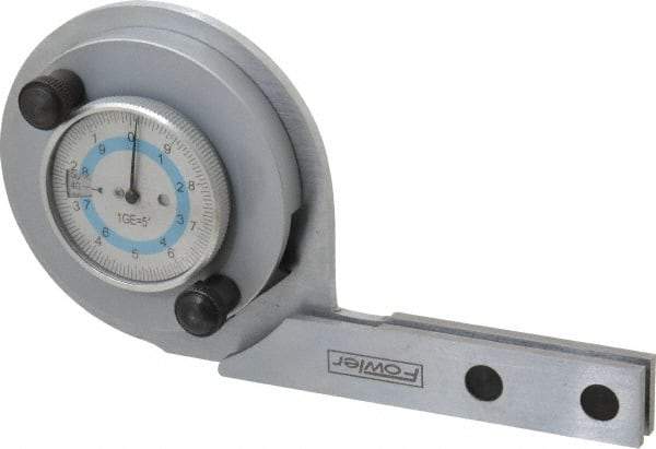 Fowler - 6, 12 Inch Long Blade, 360° Max Measurement, Bevel Protractor - Accuracy up to 5 Min, 1° Dial Graduation - Caliber Tooling