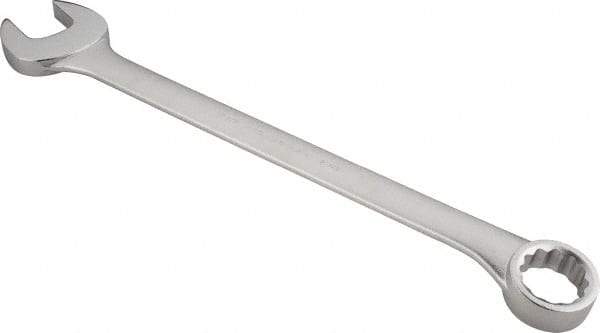 Proto - 2-3/8" 12 Point Offset Combination Wrench - 15° Offset Angle, 31-1/2" OAL, Steel, Satin Finish - Caliber Tooling