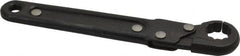 Proto - 1/2", Black Finish, Ratcheting Flare Nut Wrench - 12 Points, 5-7/16" OAL, Steel, Single End Head - Caliber Tooling