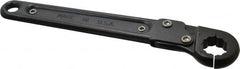 Proto - 5/8", Black Finish, Ratcheting Flare Nut Wrench - 12 Points, 7-1/4" OAL, Steel, Single End Head - Caliber Tooling