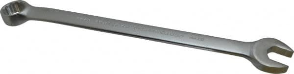 Proto - 27mm 12 Point Combination Wrench - 15° Offset Angle, 14-7/8" OAL, Steel, Satin Finish - Caliber Tooling