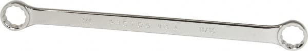 Proto - 11/16" x 3/4" 12 Point Offset Box Wrench - Double End, 11-1/8" OAL, Steel, Polished Finish, 15° Offset - Caliber Tooling