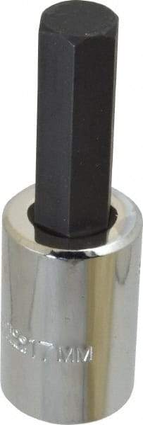 Proto - 1/2" Drive, 17mm Hex Bit Socket - 4" OAL - Caliber Tooling