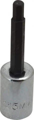 Proto - 3/8" Drive, 5mm Hex Bit Socket - 2-5/8" OAL, 1-5/8" Bit Length - Caliber Tooling