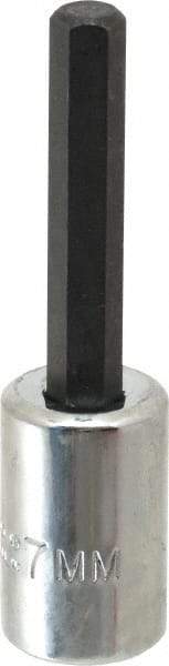 Proto - 3/8" Drive, 7mm Hex Bit Socket - 2-5/8" OAL, 1-5/8" Bit Length - Caliber Tooling