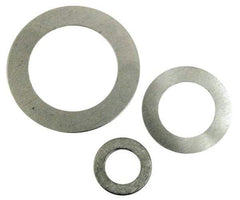 Made in USA - 1/16" Thick, 1/2" Inside x 3/4" OD, Round Shim - 7/16" Screw, Uncoated Commercial Aluminum - Caliber Tooling