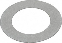 Made in USA - 0.016" Thick, 5/8" Inside x 1" OD, Round Shim - 9/16" Screw, Uncoated Commercial Aluminum - Caliber Tooling