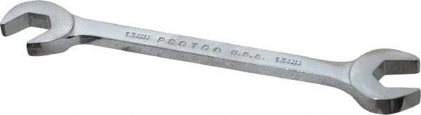 Proto - 13mm Standard Open End Wrench - 5-1/2" OAL, Double End, Chrome Finish, 15° & 60° Head Angle - Caliber Tooling