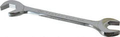 Proto - 19mm Standard Open End Wrench - 7" OAL, Double End, Chrome Finish, 15° & 60° Head Angle - Caliber Tooling