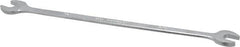 Proto - 7/16" x 1/2" Standard Extra Thin Open End Wrench - 10" OAL, Double End, Satin Finish, 15° Head Angle - Caliber Tooling