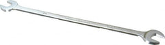 Proto - 1/2" x 9/16" Standard Extra Thin Open End Wrench - 10" OAL, Double End, Satin Finish, 15° Head Angle - Caliber Tooling