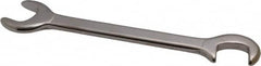 Proto - 5/8" Stubby Open End Wrench - 5-3/4" OAL, Double End, Satin Finish, 15° & 75° Head Angle - Caliber Tooling