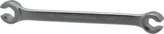 Proto - 3/8 x 7/16", Chrome Finish, Open End Flare Nut Wrench - 6 Points, 6-1/4" OAL, Steel, Double End Head - Caliber Tooling