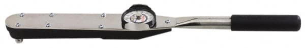 Proto - 1" Drive Dial Torque Wrench - 2,000 Ft/Lb Torque, 110-3/4" OAL, 40 Ft/Lb Graduation, Fixed Head - Caliber Tooling