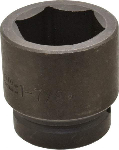 Proto - 1" Drive 1-7/8" Standard Impact Socket - 6 Points, 3" OAL - Caliber Tooling