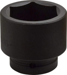 Proto - 1" Drive 2-9/16" Standard Impact Socket - 6 Points, 3-1/2" OAL - Caliber Tooling