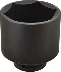 Proto - 1" Drive 4-1/4" Standard Impact Socket - 6 Points, 5-1/2" OAL - Caliber Tooling