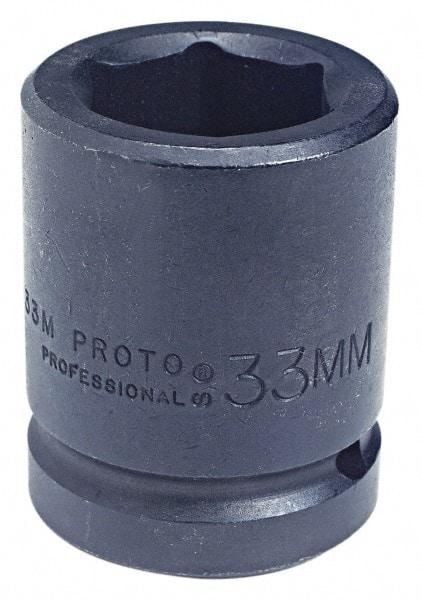 Proto - 1" Drive 28mm Standard Impact Socket - 6 Points, 2-7/16" OAL - Caliber Tooling