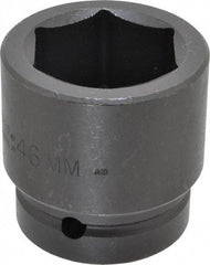 Proto - 1" Drive 46mm Standard Impact Socket - 6 Points, 2-51/64" OAL - Caliber Tooling