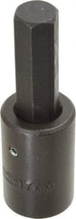 Proto - 1/2" Drive, 17mm Impact Hex Bit Socket - 4" OAL - Caliber Tooling