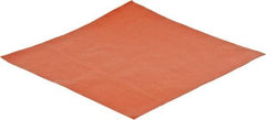 Made in USA - 12" Long, 12" Wide, 0.031" Thick, Silicone Rubber Foam Sheet - 45 to 55 Durometer, Orange-Red, -60 to 600°F, 650 psi Tensile Strength, Adhesive Backing, Stock Length - Caliber Tooling