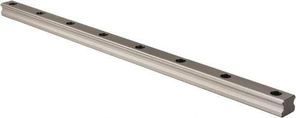 THK - 600mm OAL x 28mm Overall Width x 23mm Overall Height 4 Way SHS Rail - 80mm Between Holes, 9 x 14 x 12mm Hole Size - Caliber Tooling