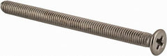 Value Collection - M3x0.50 Metric Coarse, 40mm OAL Phillips Drive Machine Screw - Flat Head, Grade 18-8 & A2 Stainless Steel, Uncoated, Without Washer - Caliber Tooling