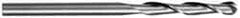 SGS - 1" Diam, 3" LOC, 4 Flute Solid Carbide Ball End Mill - Uncoated, Single End, 6" OAL, 1" Shank Diam, Spiral Flute - Caliber Tooling