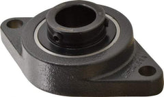 Browning - 1-1/4" ID, 6-1/8" OAL x 3-5/8" OAH 2-Bolt Flange - 3,493 Lb Static Cap, 5,782 Lb Dyn Cap, 5-1/8" Btw Mnt Hole Ctrs, Cast Iron - Caliber Tooling