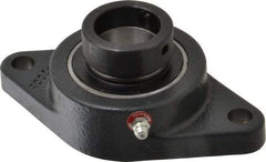 Browning - 1-1/4" ID, 5-9/16" OAL x 3-1/8" OAH 2-Bolt Flange - 2,567 Lb Static Cap, 4,381 Lb Dyn Cap, 4-19/32" Btw Mnt Hole Ctrs, Cast Iron - Caliber Tooling