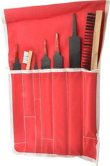 Simonds File - 7 Piece American Pattern File Set - 8", 10", 12", 14" Long, Bastard/Smooth Coarseness, Set Includes Half Round, Mill - Caliber Tooling