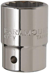 Paramount - 1-1/16", 3/4" Drive, Standard Hand Socket - 12 Points, 2" OAL - Caliber Tooling