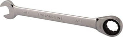 Paramount - 7/8" 12 Point Ratcheting Combination Wrench - 11-7/32" OAL, Chrome Vanadium Steel, Polished Finish - Caliber Tooling