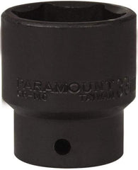 Paramount - 1/2" Drive 33mm Standard Impact Socket - 6 Points, 2" OAL - Caliber Tooling