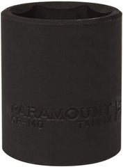 Paramount - 1/2" Drive 1-1/16" Standard Impact Socket - 6 Points, 1-3/4" OAL - Caliber Tooling