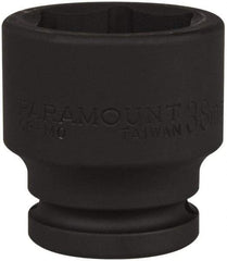 Paramount - 3/4" Drive 38mm Standard Impact Socket - 6 Points, 2-1/4" OAL - Caliber Tooling