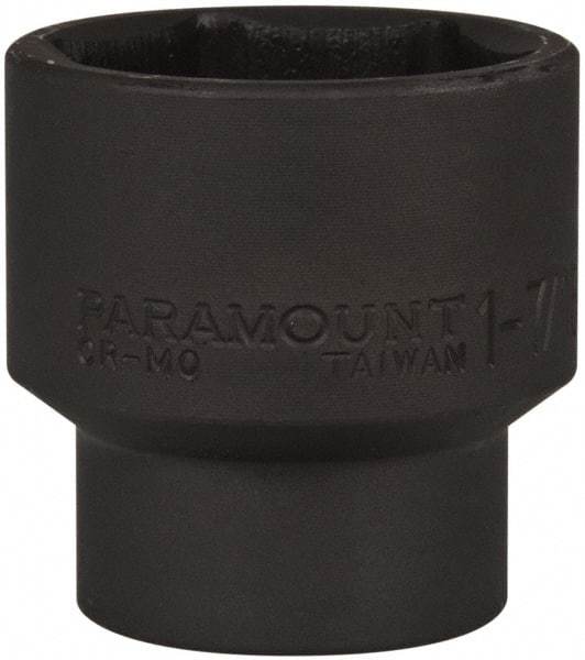 Paramount - 1/2" Drive 1-7/16" Standard Impact Socket - 6 Points, 2" OAL - Caliber Tooling