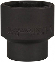 Paramount - 1/2" Drive 1-7/16" Standard Impact Socket - 6 Points, 2" OAL - Caliber Tooling