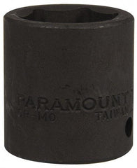 Paramount - 1/2" Drive 24mm Standard Impact Socket - 6 Points, 1-1/2" OAL - Caliber Tooling