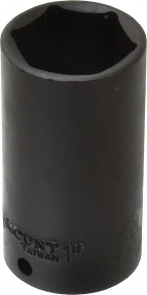 Paramount - 3/8" Drive 1" Deep Impact Socket - 6 Points, 2-3/4" OAL - Caliber Tooling