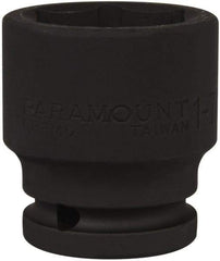 Paramount - 3/4" Drive 1-7/16" Standard Impact Socket - 6 Points, 2-1/4" OAL - Caliber Tooling